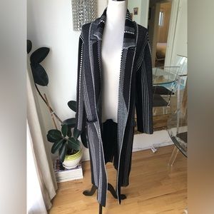 Zara knit size small black and white coat